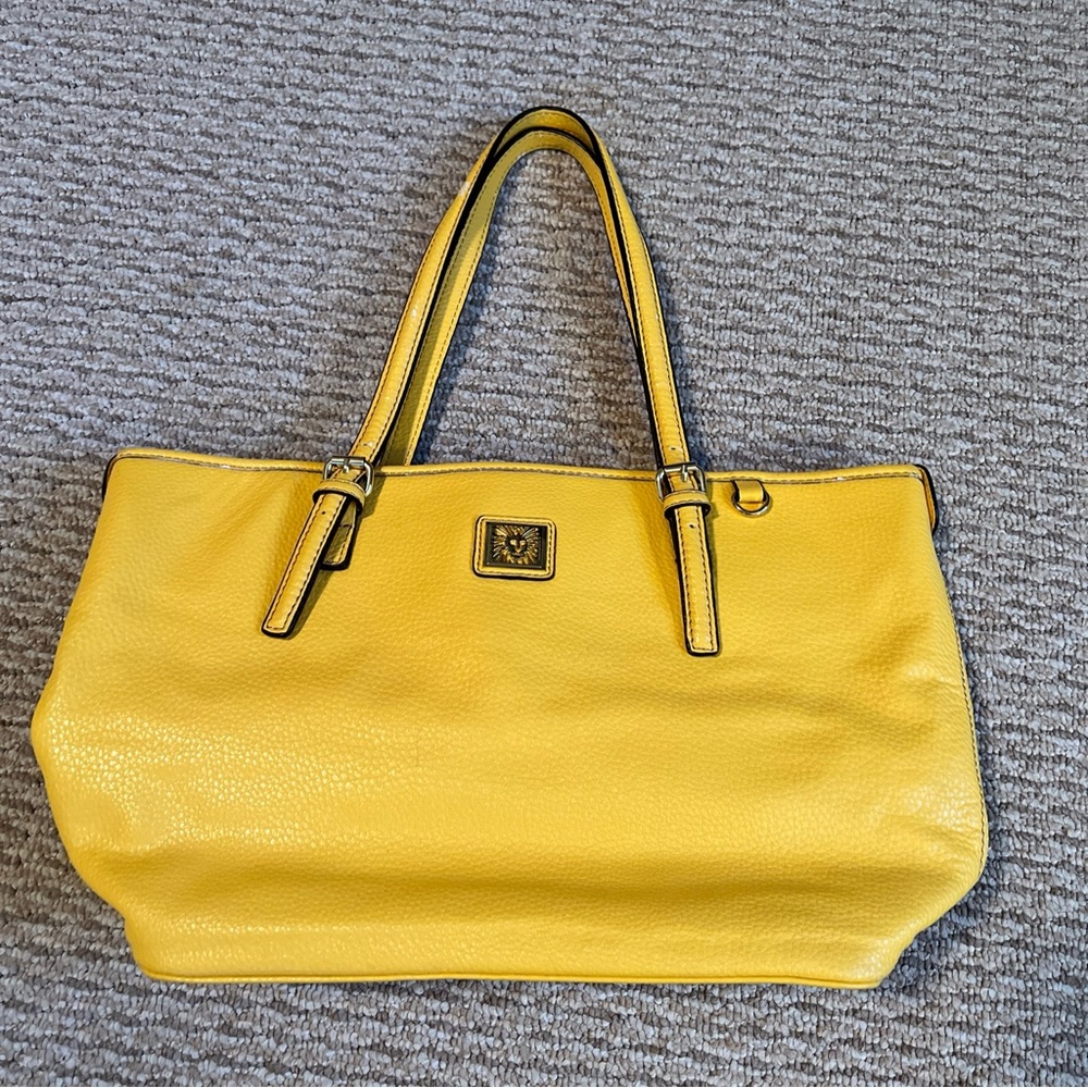 Anne Klein Yellow leather shoulder bag